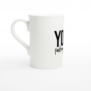 White 10oz Porcelain Slim Mug