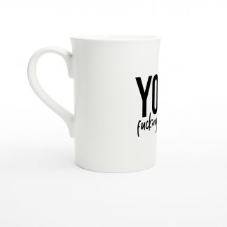 White 10oz Porcelain Slim Mug
