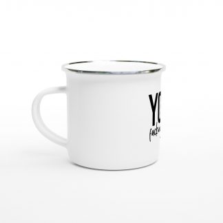 White 12oz Enamel Mug